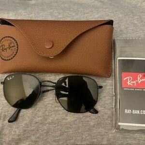 Ray-Ban Black Sunglasses with Brown Case